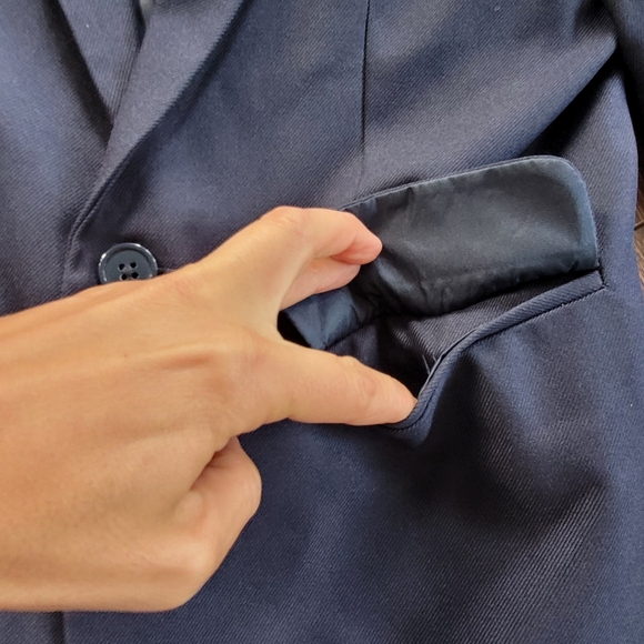 Boy Bundle Button Down Dress Red White Plaid Checker Pattern Shirts Blue Blazer - Picture 7 of 10